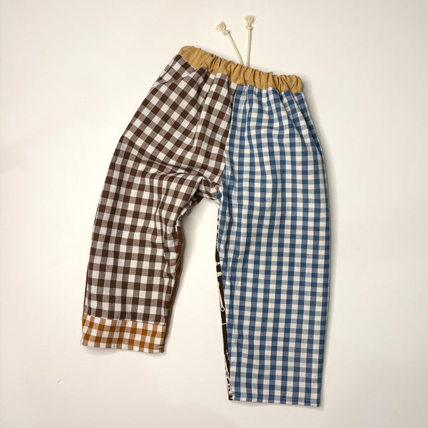REVERSIBLE play pants -size 4 browns