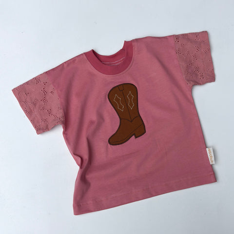 Cowgirl tee pink - sizes 1-5