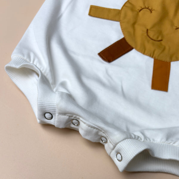 happy sun tshirt romper