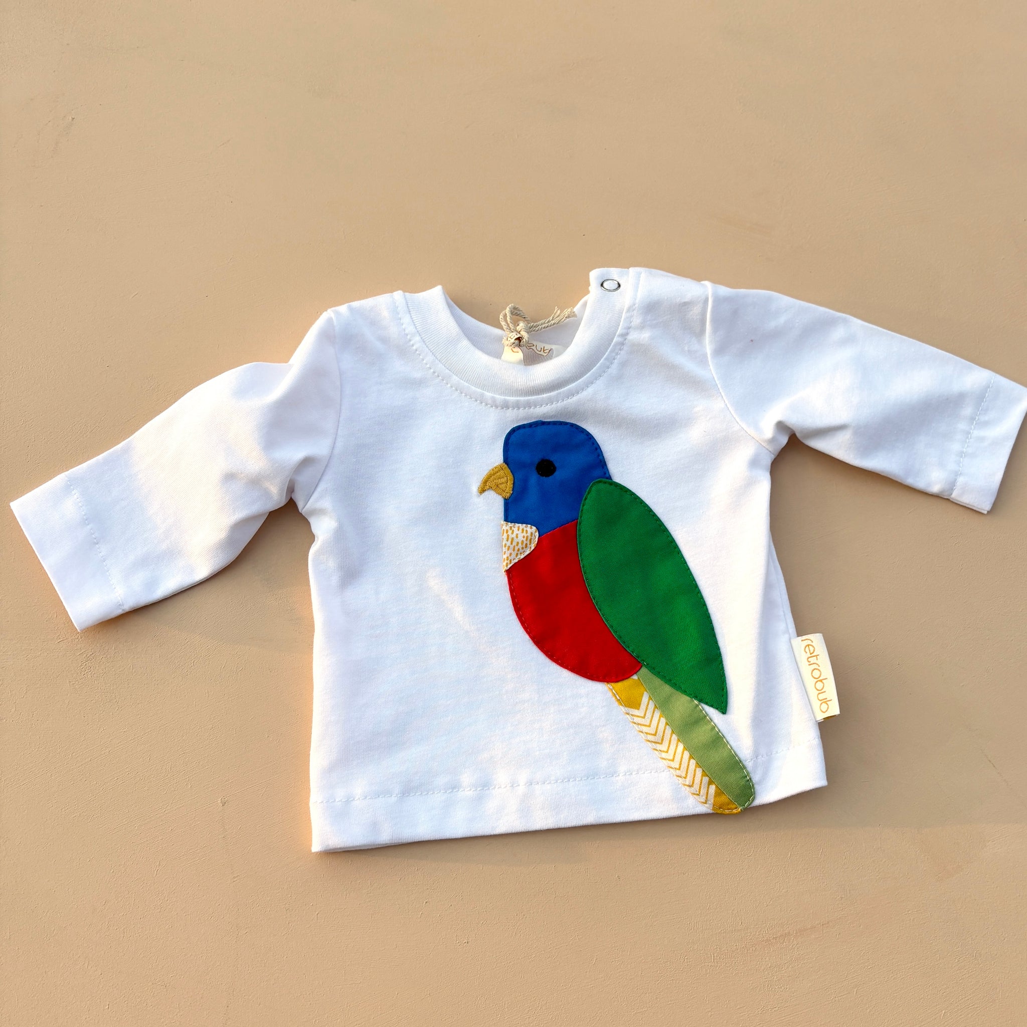 RAINBOW LORIKEET  baby long sleeve top