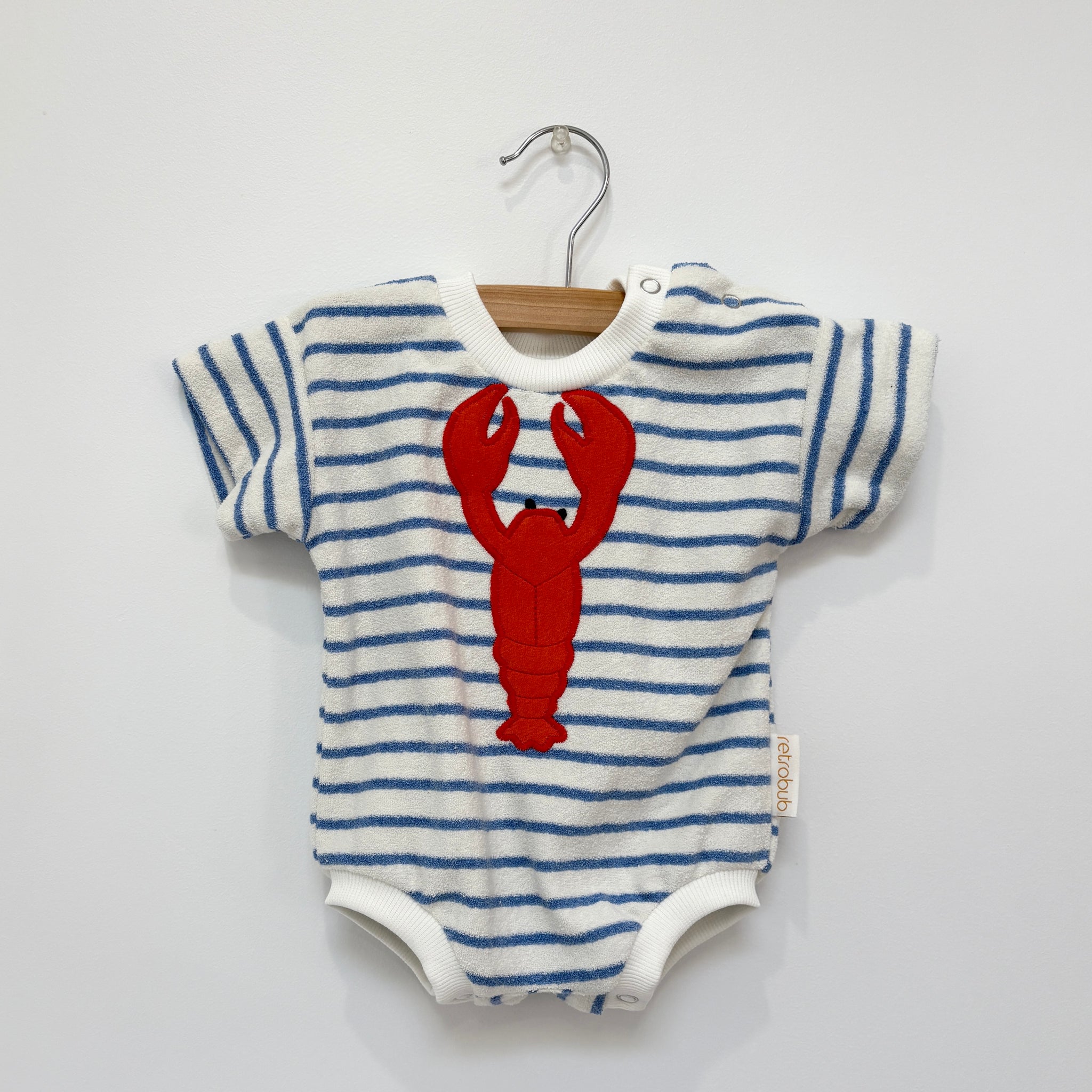 Lobster terry towelling onesie
