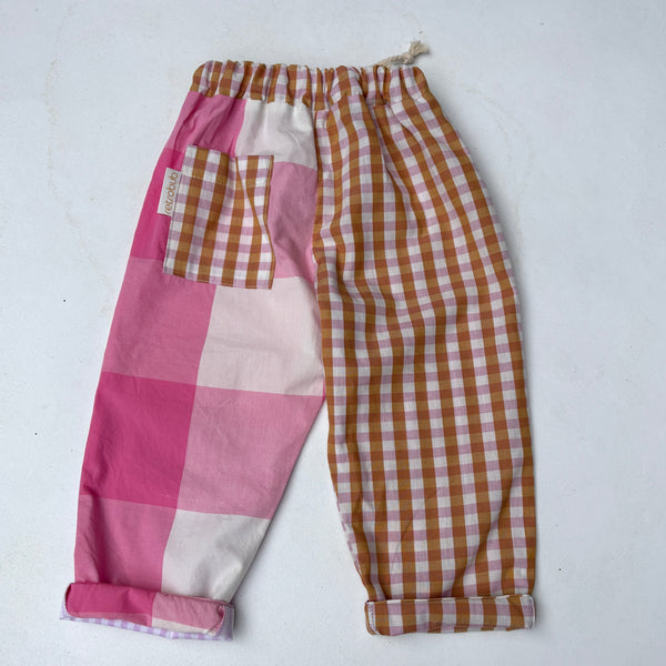 patchwork PLAY pants - pink patches