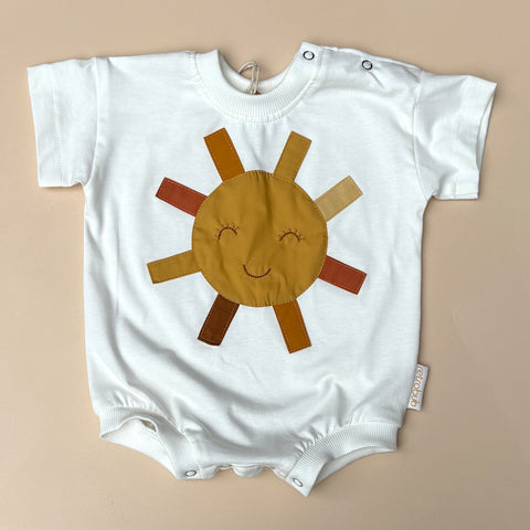 happy sun tshirt romper