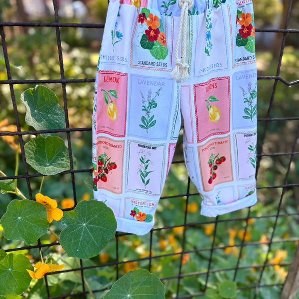 SEED PACKETS pop-on pants