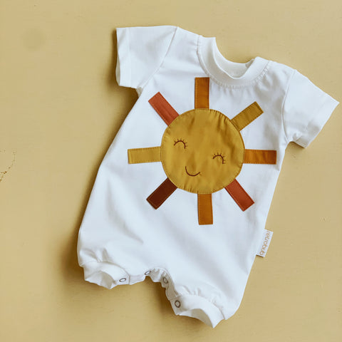 SUN-HAPPY-FACE summer onesie