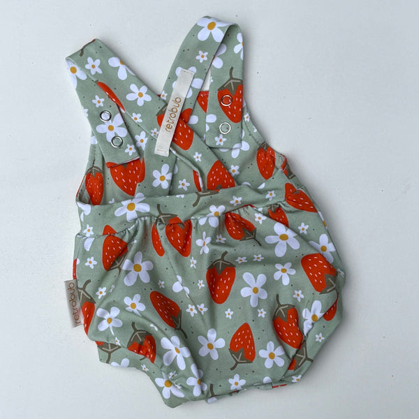 STRAWBERRY bubble overalls