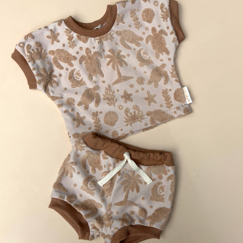 TURTLE towelling BABY set