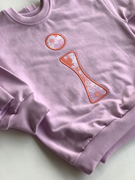 lilac CUSTOM LETTER SWEATER pre-order