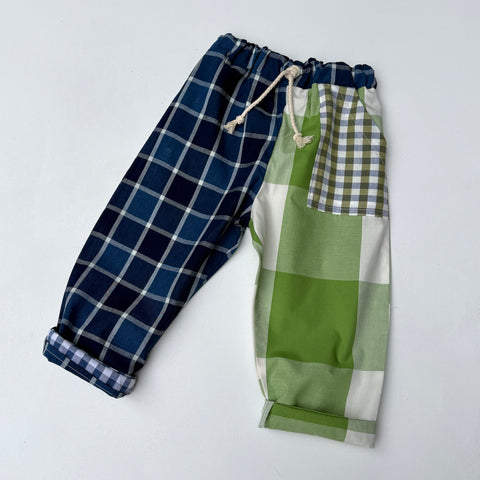 PLAY pants - green grass check