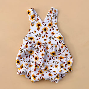 SUNFLOWERS bubble overalls