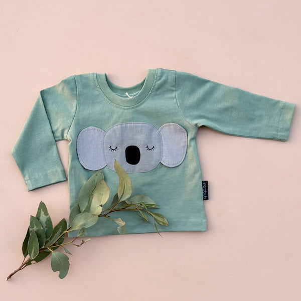 KOALA  baby long sleeve top green
