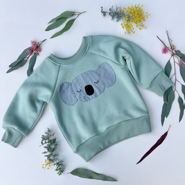 KOALA sweater - snow-gum green