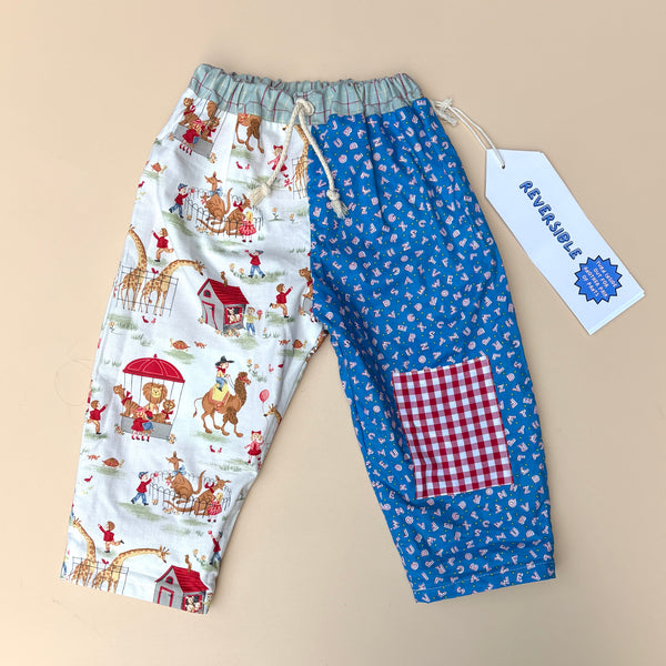 REVERSIBLE play pants - ALAPHABET ZOO