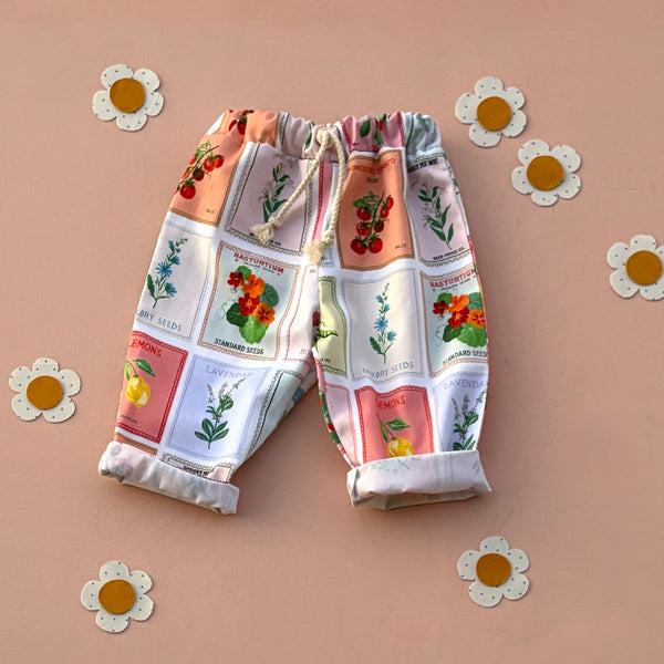 SEED PACKETS pop-on pants