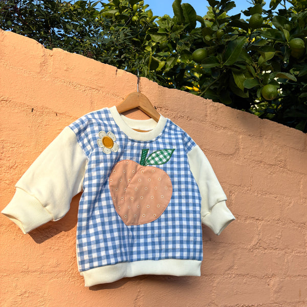 quilted PEACHES baggy sweater