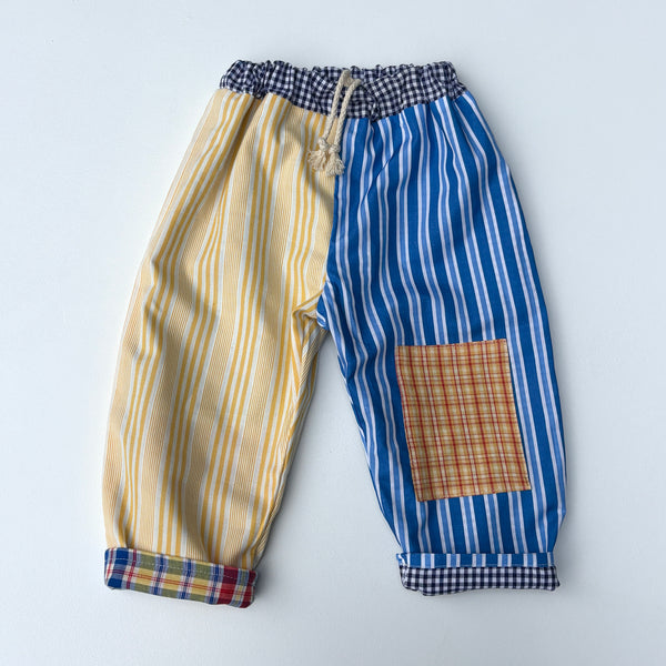 REVERSIBLE play pants -size 2 vintage airplanes