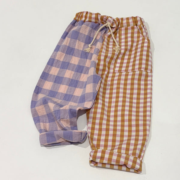 PLAY pants - pink gingham