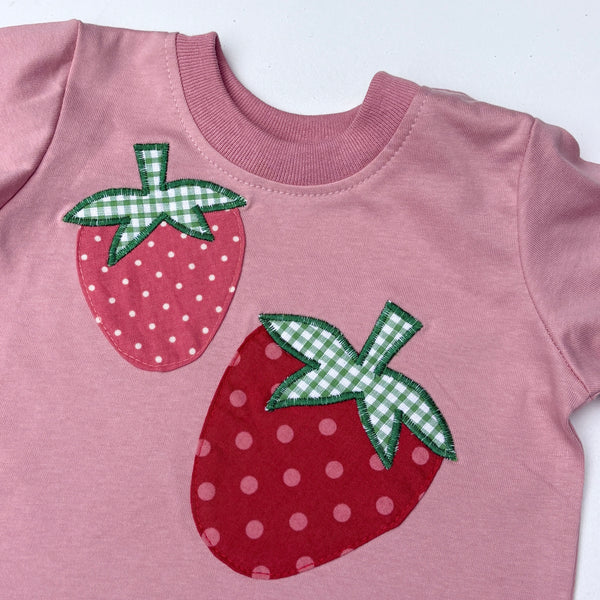 Strawberry baby tshirt - pink