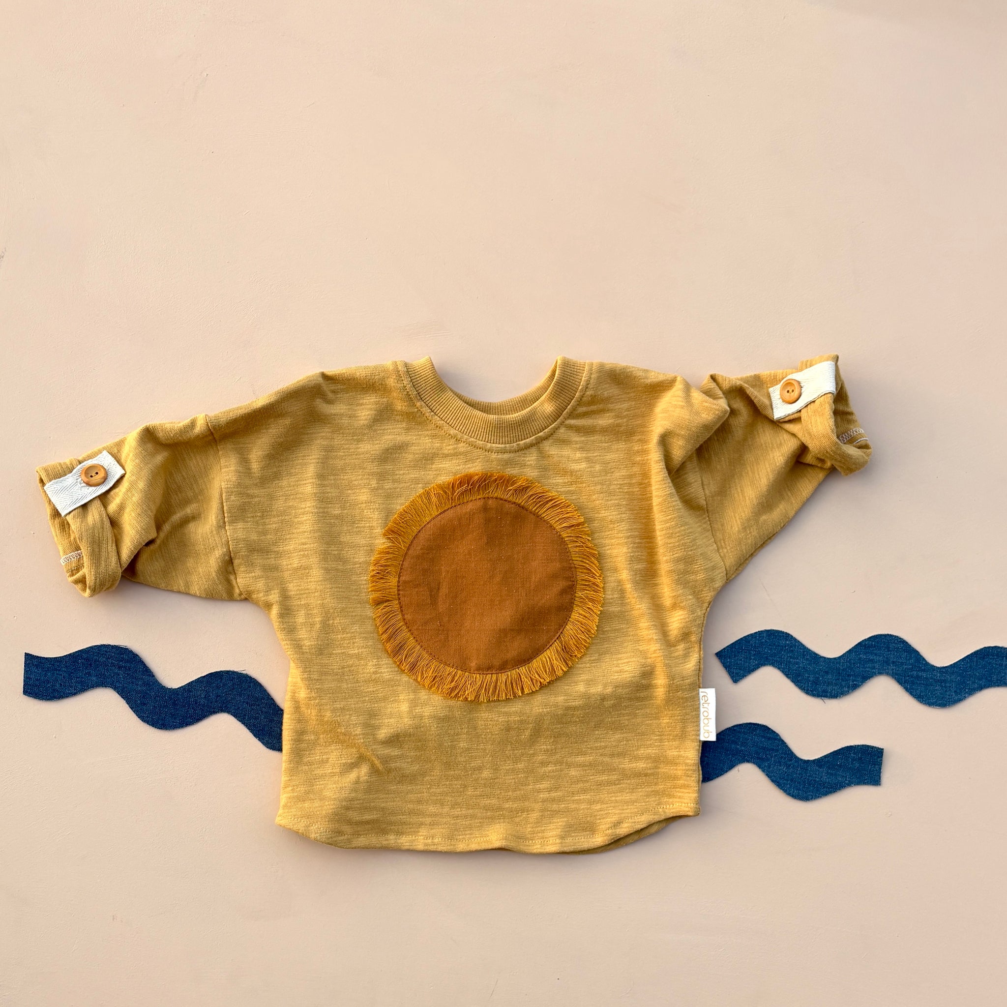 SHAGGY SUN slouchy roll-up top