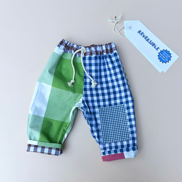 REVERSIBLE play pants - ALL CHECKS