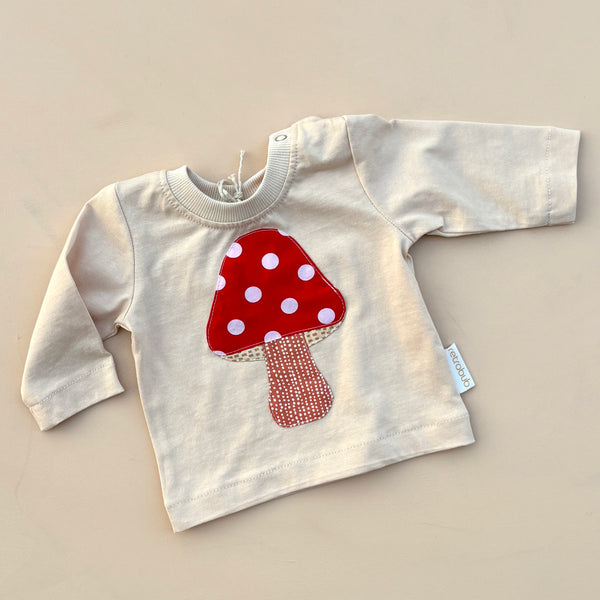 MUSHROOM long sleeve baby top
