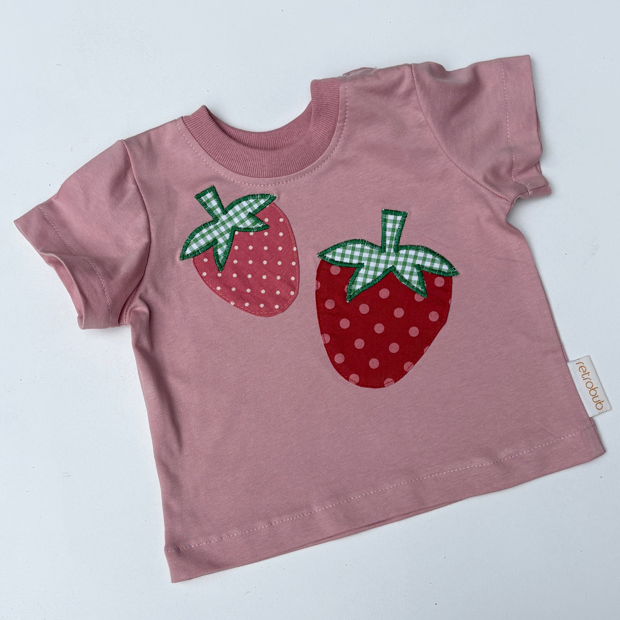 Strawberry baby tshirt - pink