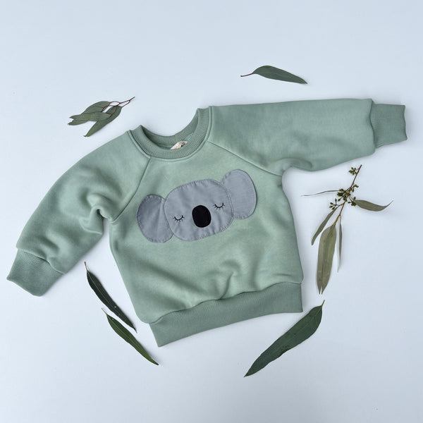 KOALA sweater - snow-gum green