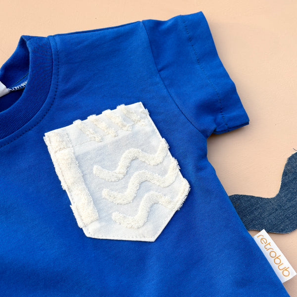 Towelling pocket tee
