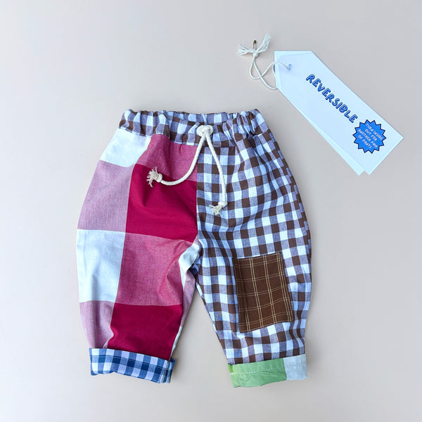 REVERSIBLE play pants - ALL CHECKS