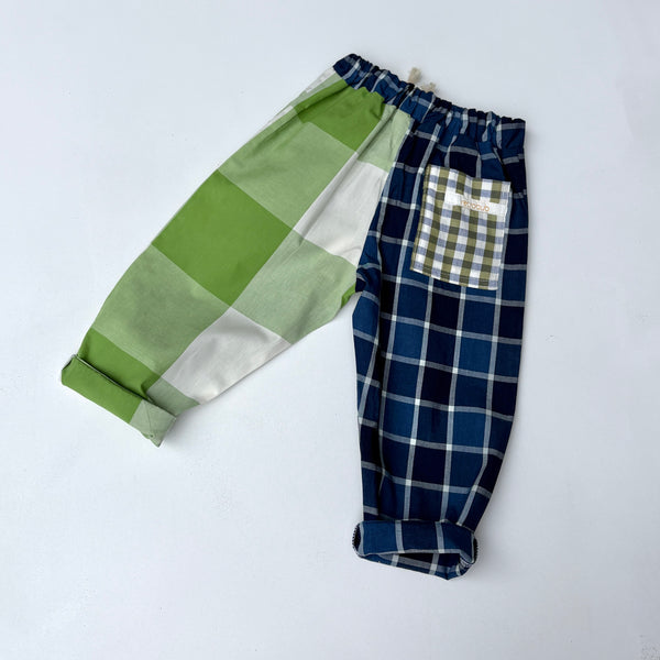 PLAY pants - green grass check
