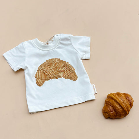 CROISSANT baby tee - natural cream