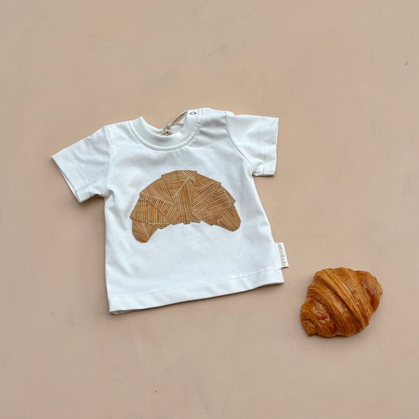 CROISSANT baby tee - natural cream