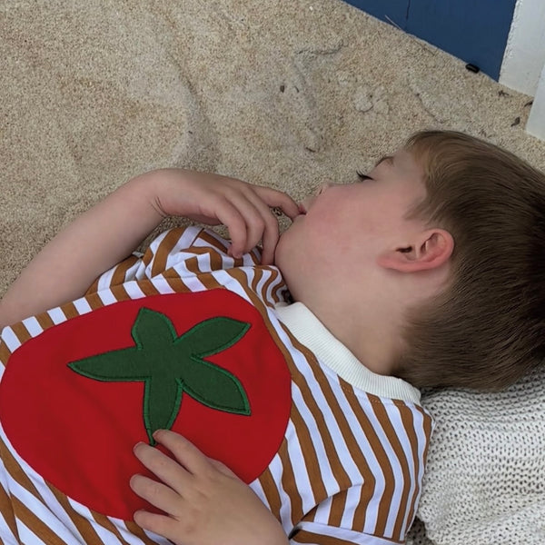 TOMATO stripe tee - sizes 1-5