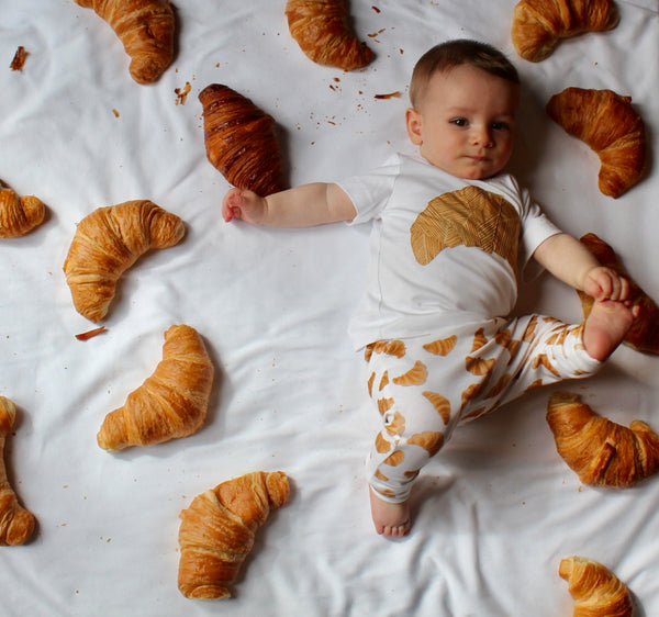 CROISSANT toss leggings - white smaller scale