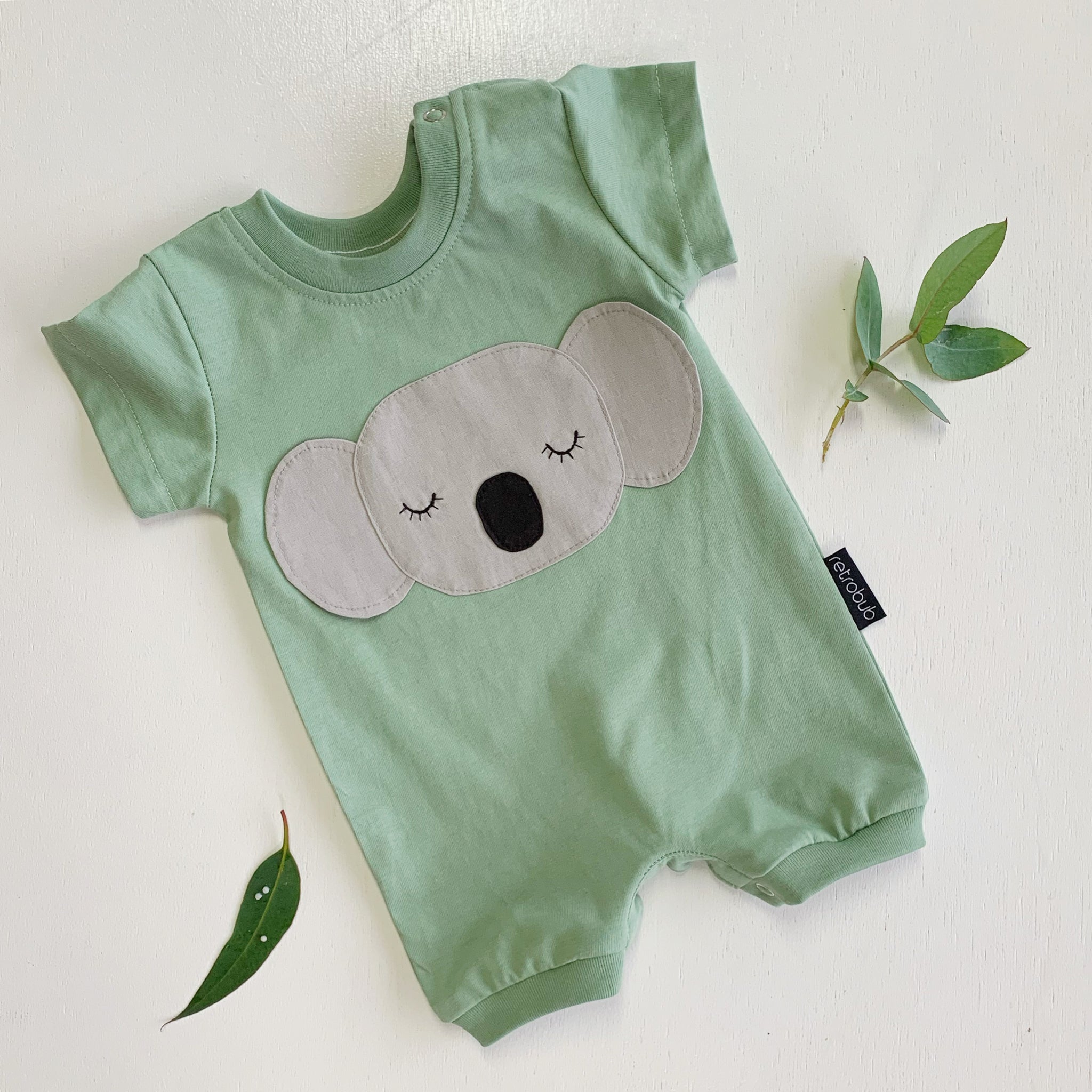 KOALA summer onesie green