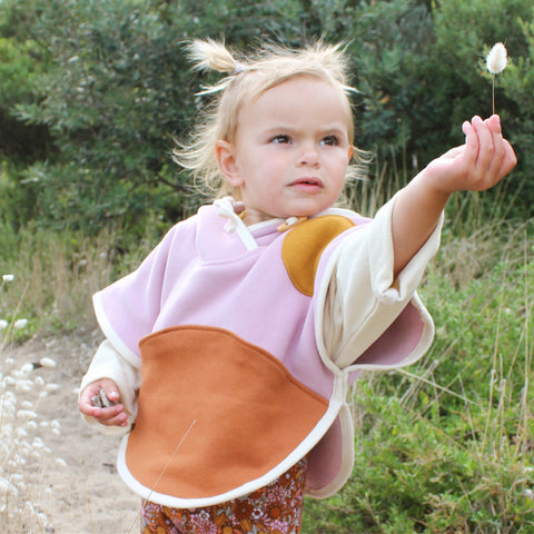 lilac PONCHO landscape