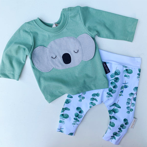 KOALA  baby long sleeve top green