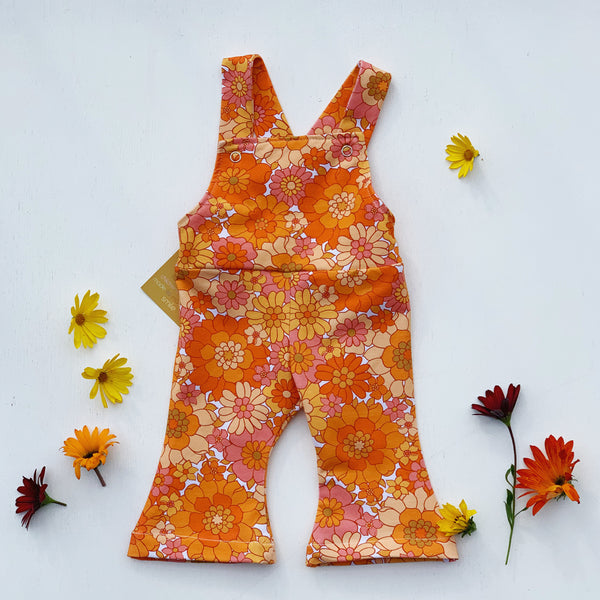 bell overalls - Twiggy floral